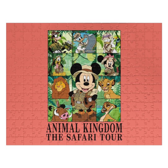 Disney Animal Kingdom The Safari Tour Jigsaw Puzzles, Safari Family Matching