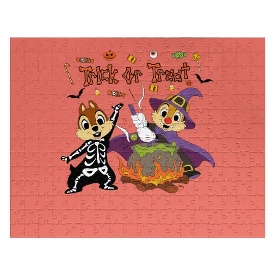 chip and dale Jigsaw Puzzles, chip and dale halloween, disney chip and dale halloween Jigsaw Puzzles, chip and dale, halloween Jigsaw Puzzles, , 121644