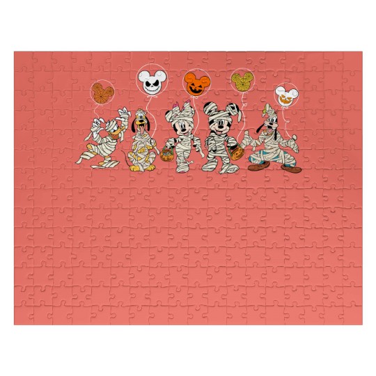 Disney Halloween Skeleton Jigsaw Puzzles, Disney Halloween Matching Jigsaw Puzzles, Disney Balloon