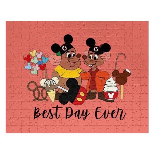 Best Day Ever Jaq and Gus Gus Jigsaw Puzzles, Disney Trip Jigsaw Puzzles, Disneyland Cinde Jigsaw Puzzles, Disney Mice Jigsaw Puzzles