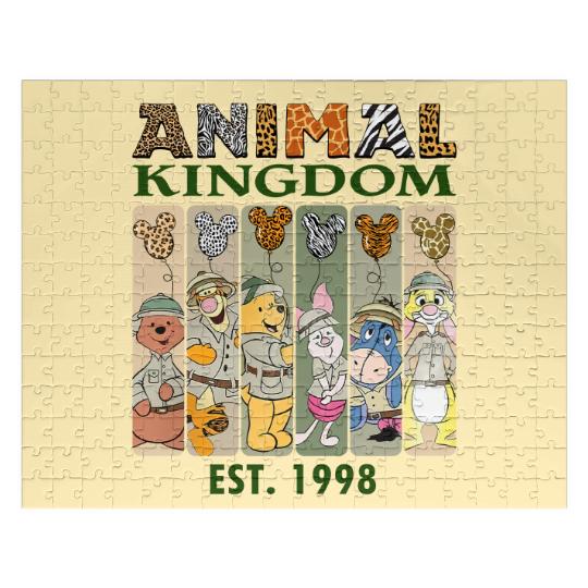 Disney Animal Kingdom Jigsaw Puzzles, Pooh Animal Kingdom Jigsaw Puzzles, Animal Kingdom Family Matching