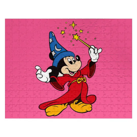 Disney Fantasia Sorcerer Mickey Mouse Magic Wizard  Jigsaw Puzzles, Fantasmic Disney Jigsaw Puzzles