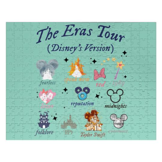 Eras Tour Disney Jigsaw Puzzles, Swift Happiest Magical Place Gift