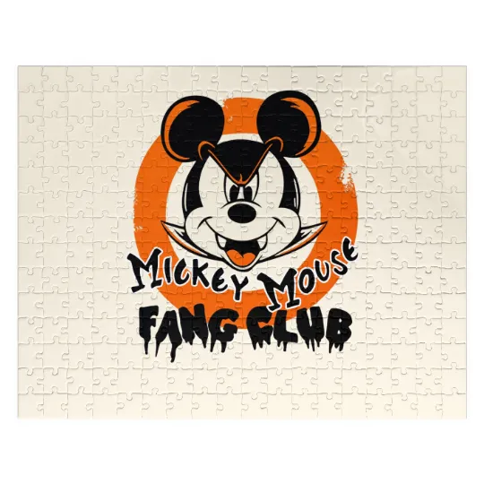 Mickey Mouse Vampire Fang Club Disney Halloween Night Party Jigsaw Puzzles