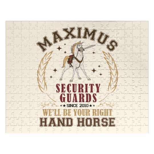 Disney Tangled Maximus Horse Security Guards Retro Jigsaw Puzzles