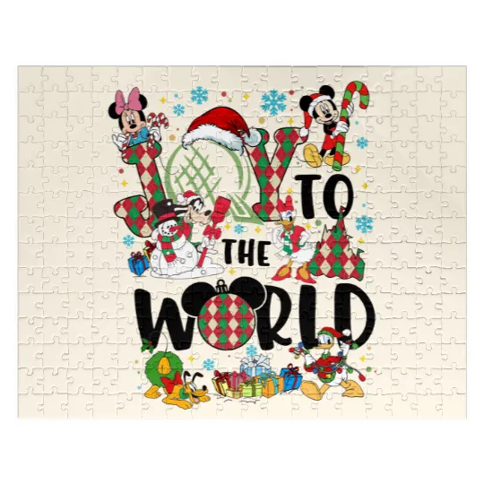 Joy to the world Disney Christmas Jigsaw Puzzles, Epcot world tour Christmas Jigsaw Puzzles