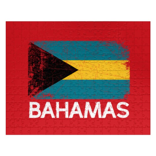 Bahamian Flag Made In Bahamas Jigsaw Puzzles