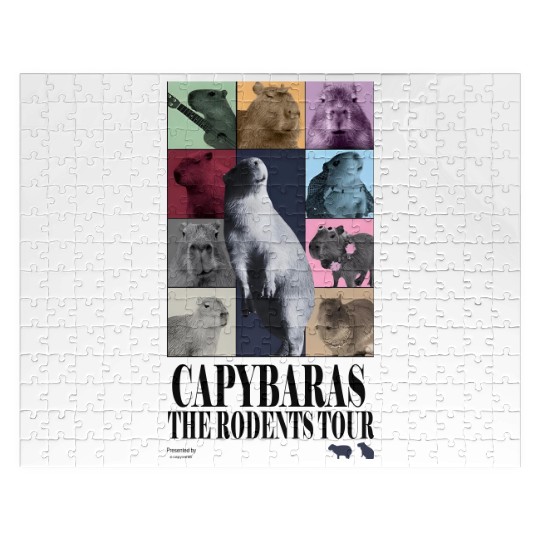 Capybaras Taylore Swifts Eras Tour Jigsaw Puzzles