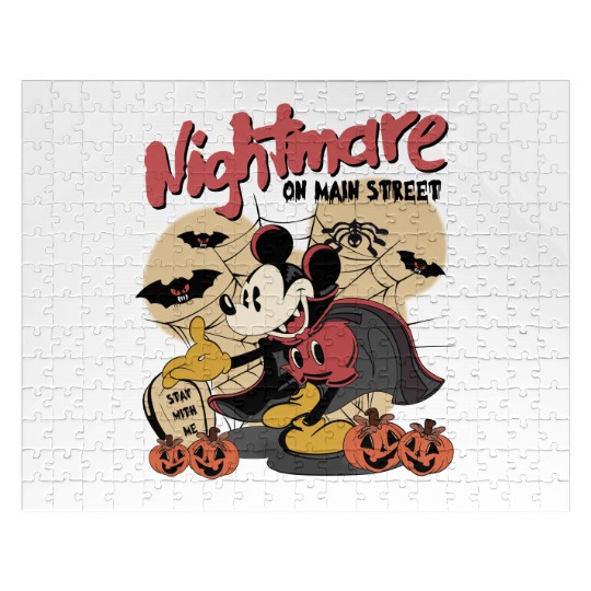 Vintage Mickey Halloween Jigsaw Puzzles, Disney Halloween  Jigsaw Puzzles