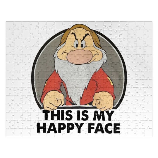 Disney Snow White Grumpy  Jigsaw Puzzles, Funny Grumpy Seven Dwarfs Jigsaw Puzzles,  Disneyland Vacation 2024 Trip Jigsaw Puzzles