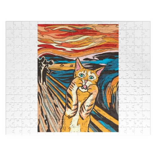 The scream of the cat Jigsaw Puzzles