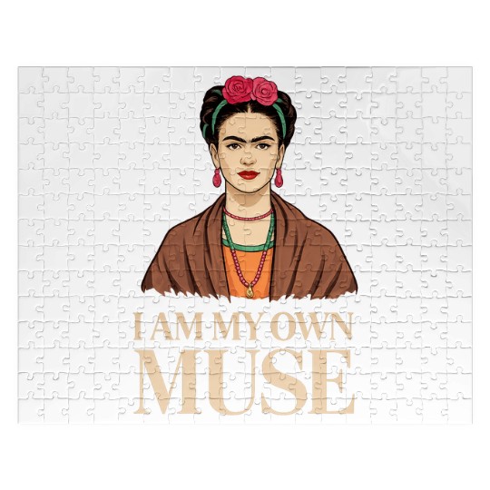 Frida Kahlo Inspirational Women' Day Design Jigsaw Puzzles