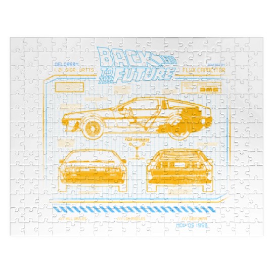 Back To The Future 35Th Anniversary Delorean Jigsaw Puzzles