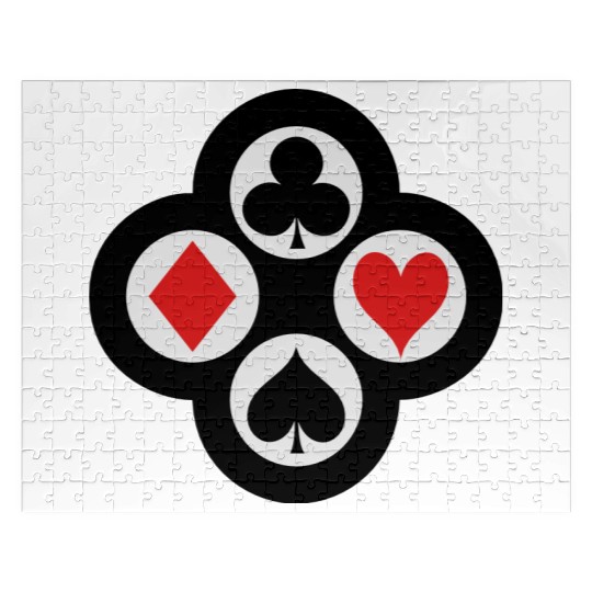Poker Suits Circle Vector Jigsaw Puzzles