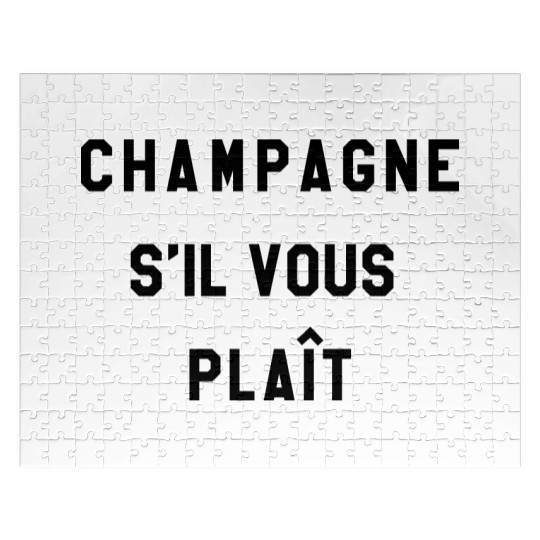 Champagne s'il vous plait Jigsaw Puzzles