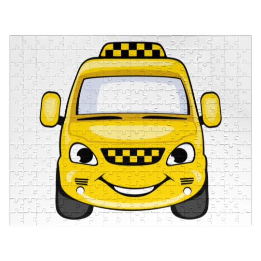 Taxi design art Jigsaw Puzzles