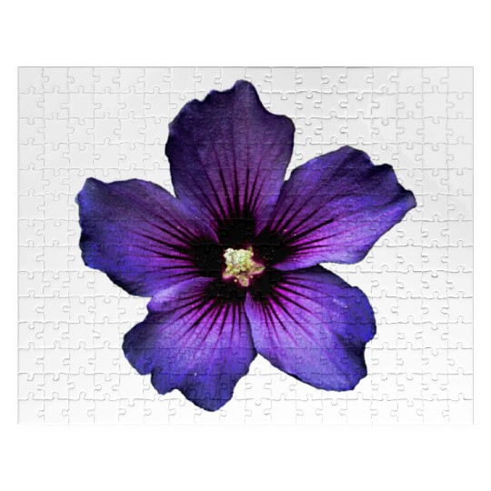 blue hibiscus Jigsaw Puzzles