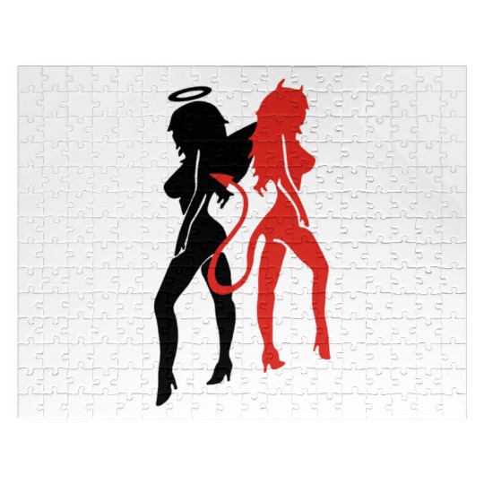 Angel Devil Sexy Woman Jigsaw Puzzles