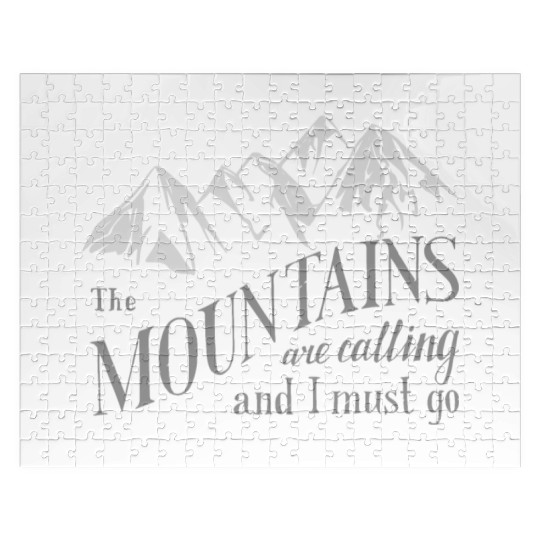 the mountains are calling Jigsaw Puzzles