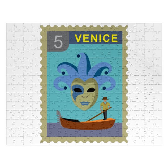 italy venice post stamp Jigsaw Puzzles