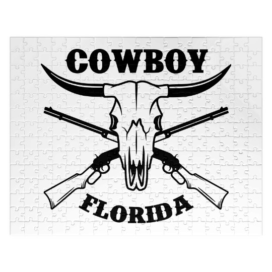 buffalo skull Jigsaw Puzzles