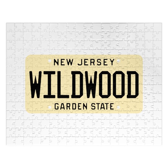 Wildwood New Jersey License Plate Jigsaw Puzzles