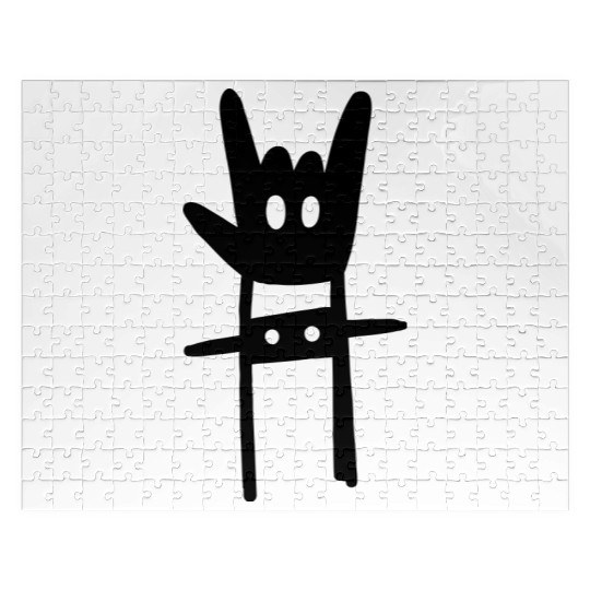 Punk Hand Horns Jigsaw Puzzles
