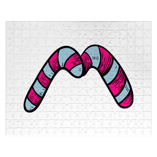 Candy canes "M" Jigsaw Puzzles