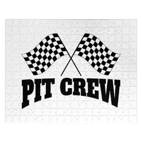 Pit Crew Racing Team Sports Racers Track Pit Stops Jigsaw Puzzles