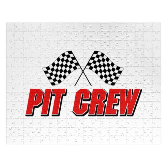 Pit Crew Racing Team Sports Racers Track Pit Stops Jigsaw Puzzles