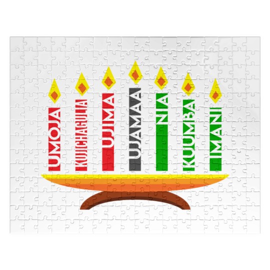 Kwanzaa Holiday Candles Jigsaw Puzzles