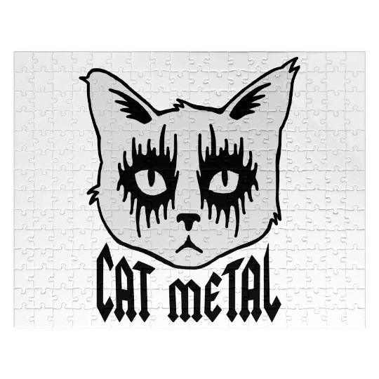 cat metal Jigsaw Puzzles