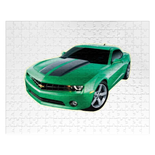 GREEN CHEVY CAMARO Jigsaw Puzzles