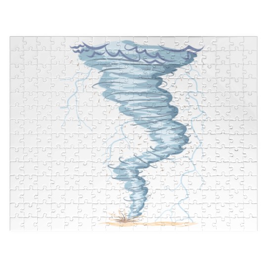 Weather Tornado whirlwind Storm Hunter cool design Jigsaw Puzzles