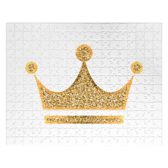 Vip golden crown monarch king vector image rap art Jigsaw Puzzles