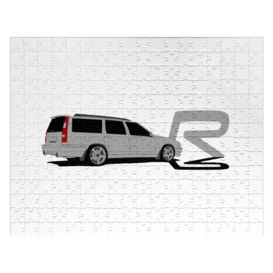 Volvoo V70R Turbo Brick Car Grey Jigsaw Puzzles