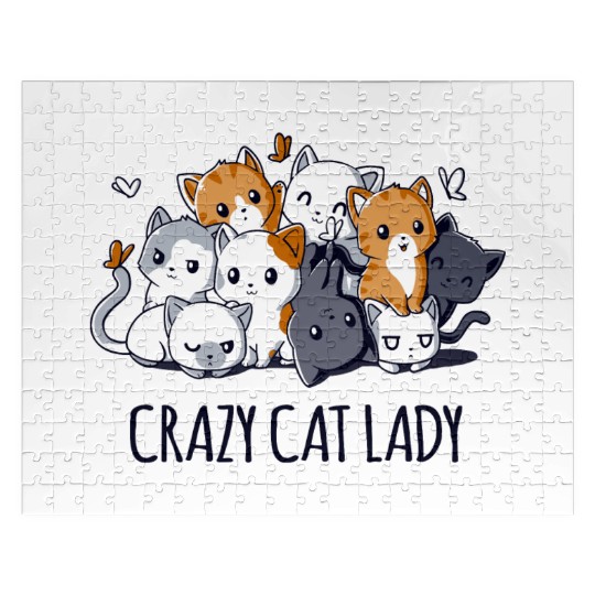 Crazy Cat Lady Jigsaw Puzzles