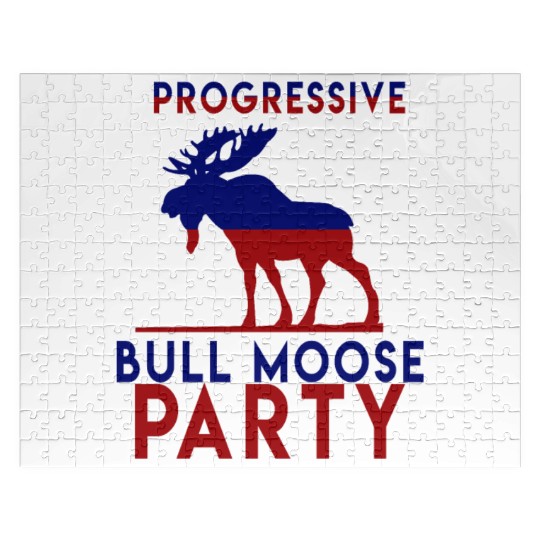 Bull Moose Party Progressive Teddy Roosevelt Jigsaw Puzzles