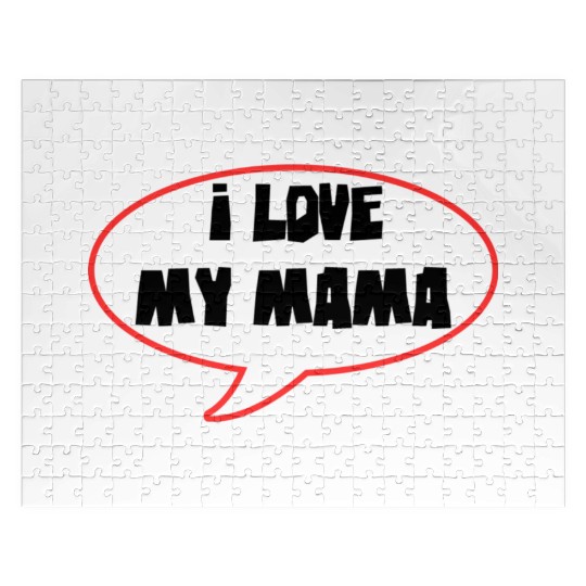 Bold Family Love Speech Bubble Design Jigsaw Puzzles
