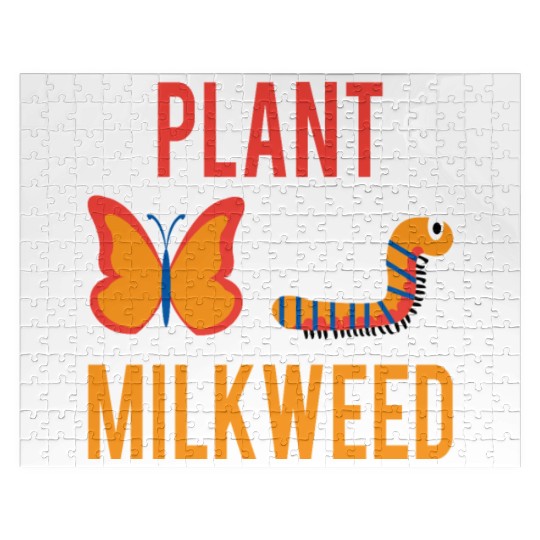 Women's Monarch Butterfly Plant Milkweed Caterpill Jigsaw Puzzles