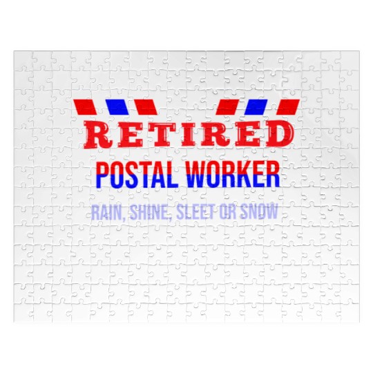 Retirement Post Office Retired Postal Worker Gift Jigsaw Puzzles