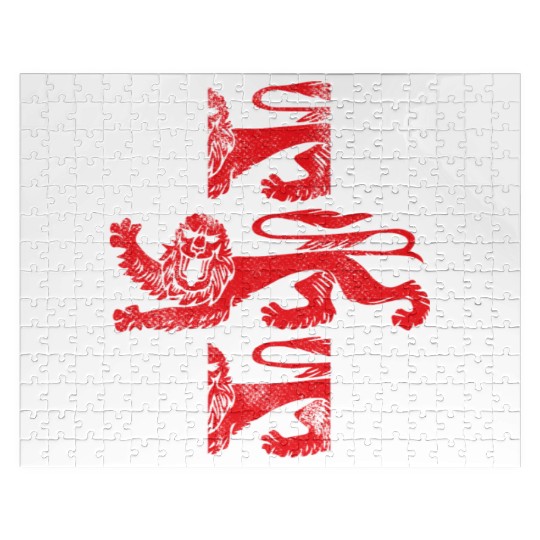 England 2018 Cheer Jersey - Three Heraldic Lions Jigsaw Puzzles