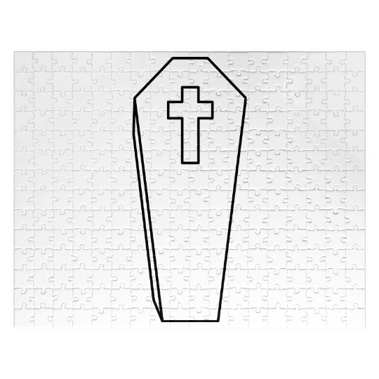 coffin burial cross grave cemetery dead gravestone Jigsaw Puzzles