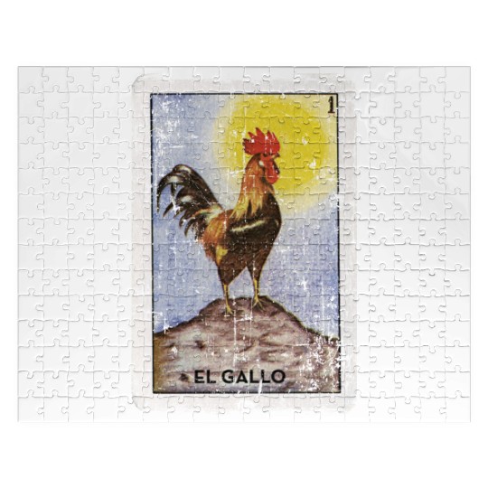 El Gallo Mexican Loteria Bingo Card Jigsaw Puzzles