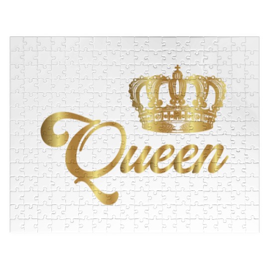 Crown Crowns King Queen JGA Wedding Bride Groom Pr Jigsaw Puzzles