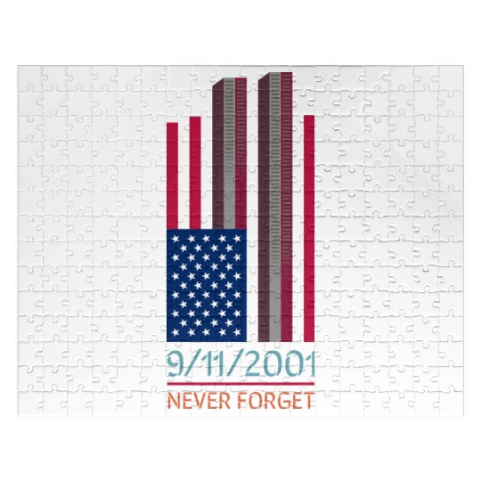 9-11-2001 We Will Never Forget - Patriot Day Jigsaw Puzzles