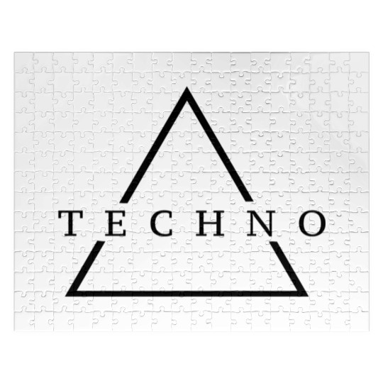 Techno Triangle Rave Jigsaw Puzzles festival