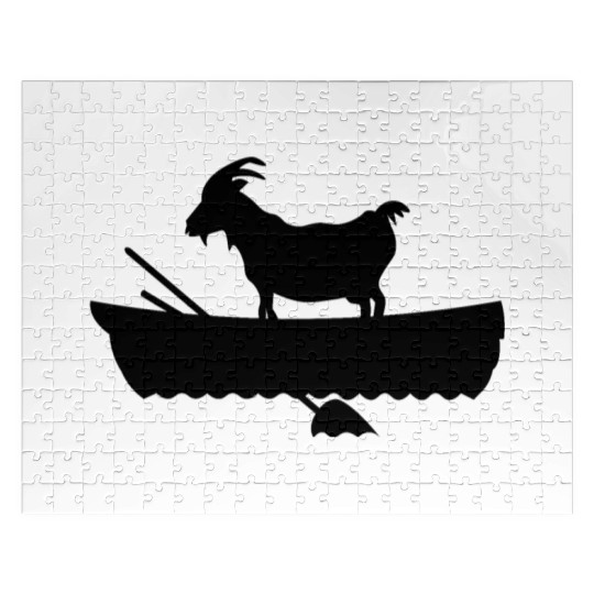 goat in a boat Jigsaw Puzzles
