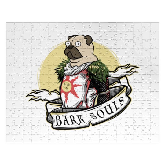 Bark Souls Jigsaw Puzzles - Pug Solaire - Dark Souls