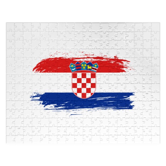 Croatia Flag / Gift Croatian Zagreb Balkan Jigsaw Puzzles